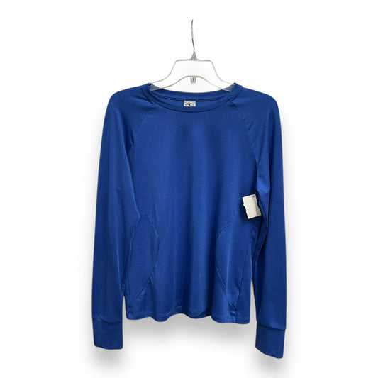 Athletic Top Long Sleeve Crewneck By Athletic Works In Blue, Size: S