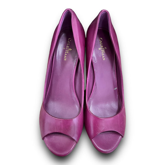 Purple Shoes Heels Wedge Cole-haan, Size 8