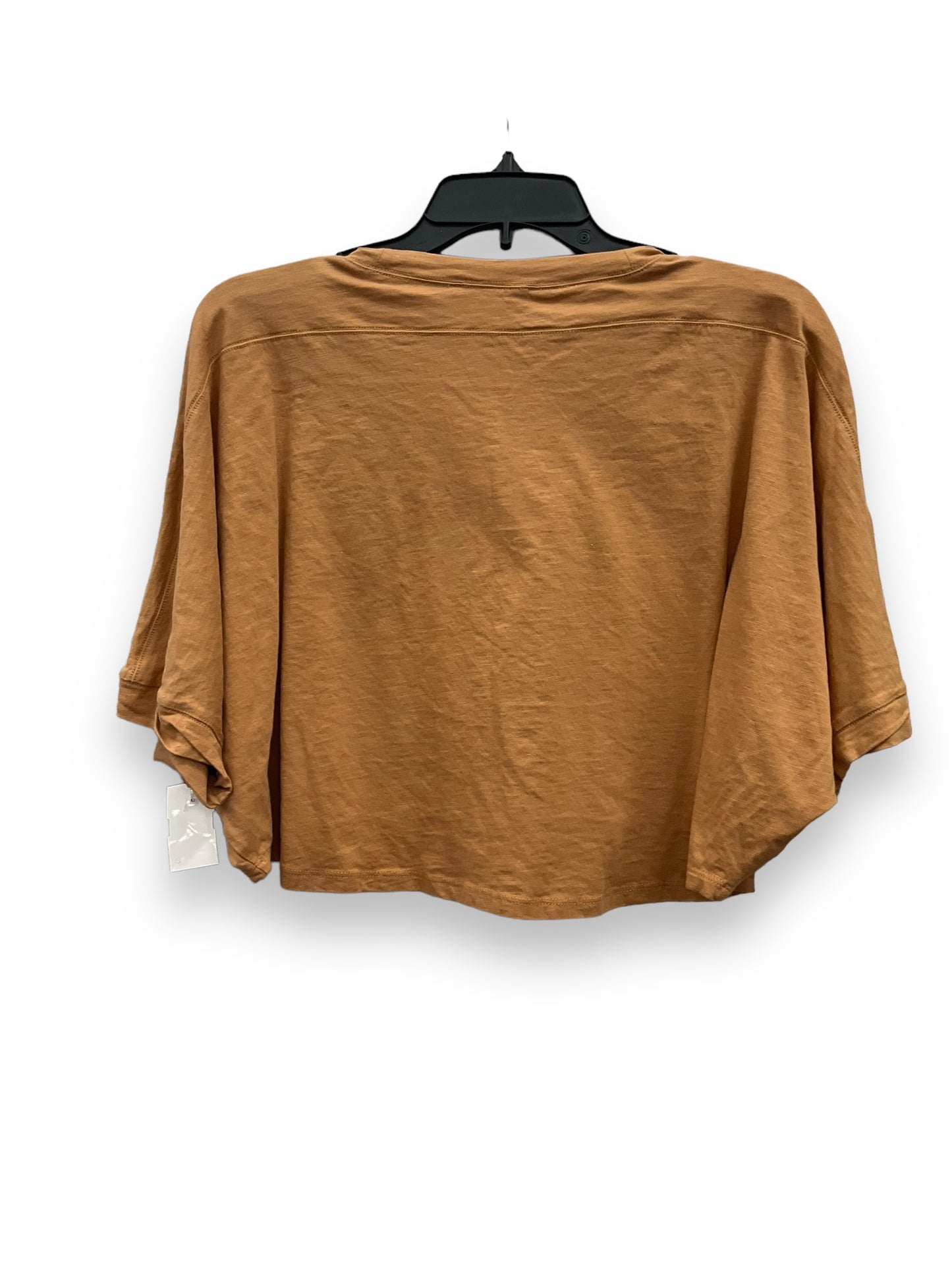 Brown Top Short Sleeve Double Zero, Size S