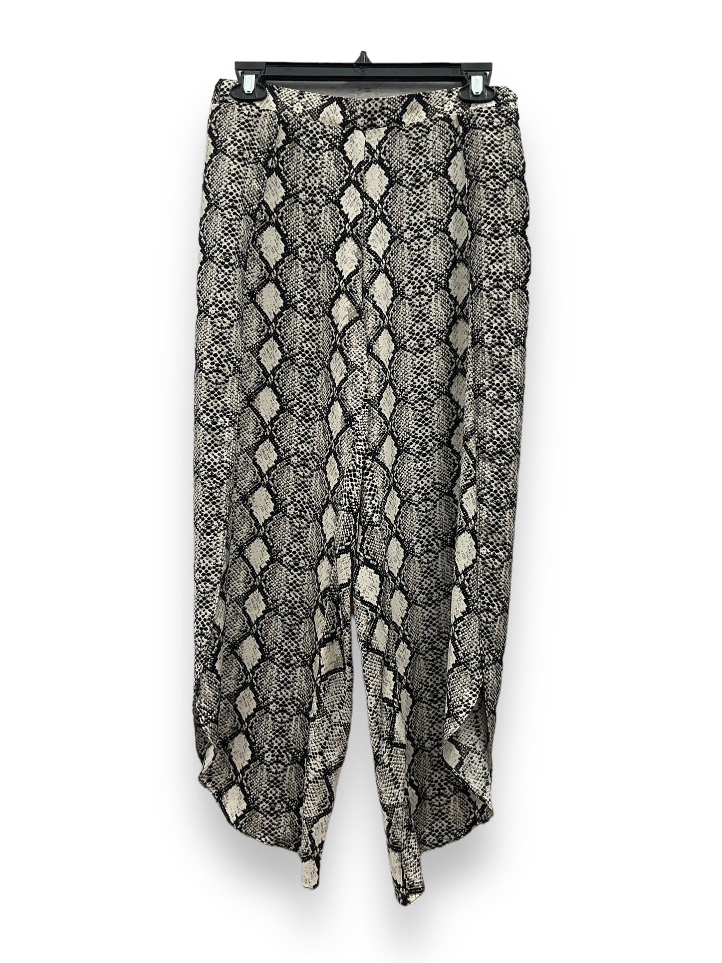 Snakeskin Print Pants Wide Leg Clothes Mentor, Size S