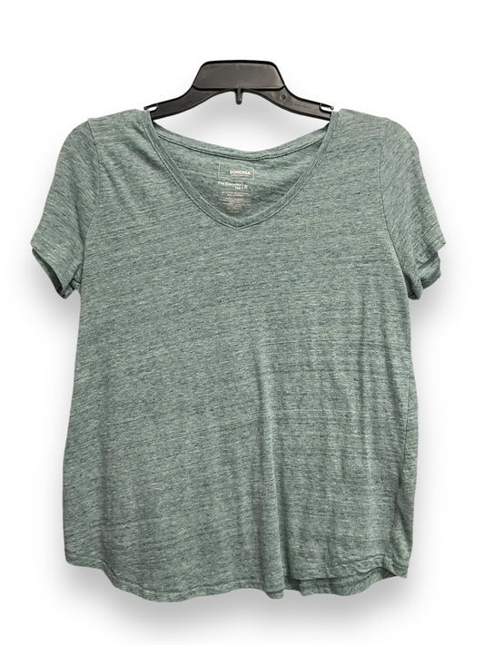 Top Short Sleeve By Sonoma In Green, Size: S