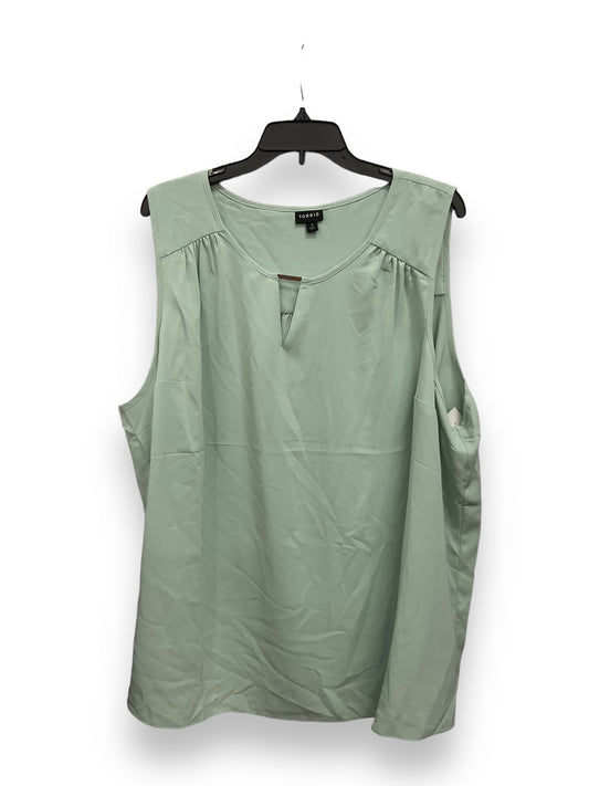 Green Blouse Sleeveless Torrid, Size 3x