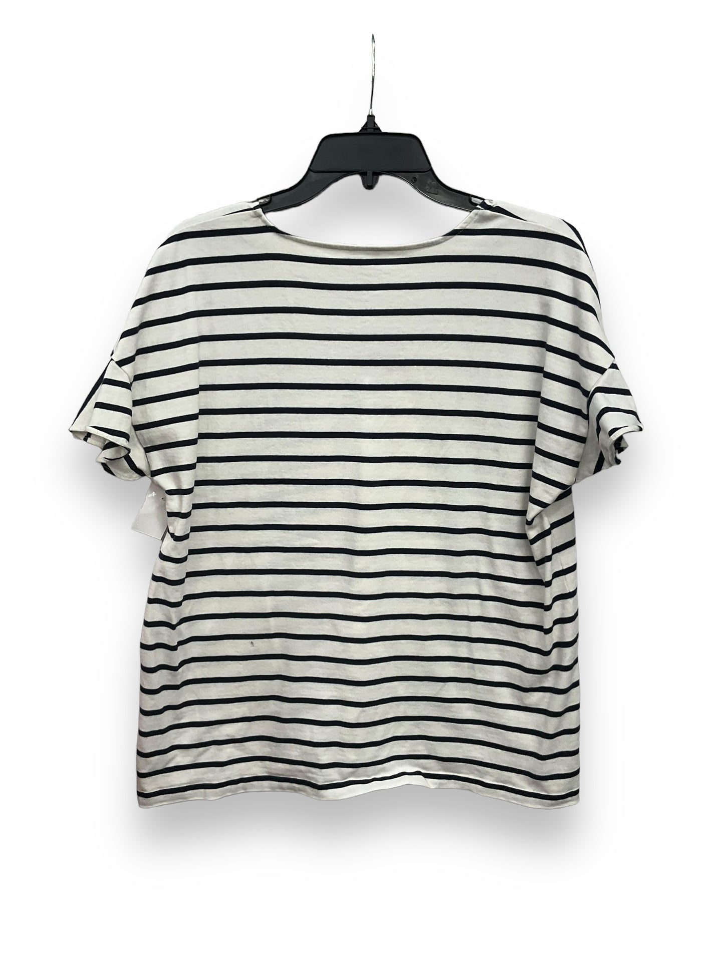 Striped Pattern Top Short Sleeve J. Crew, Size Xl