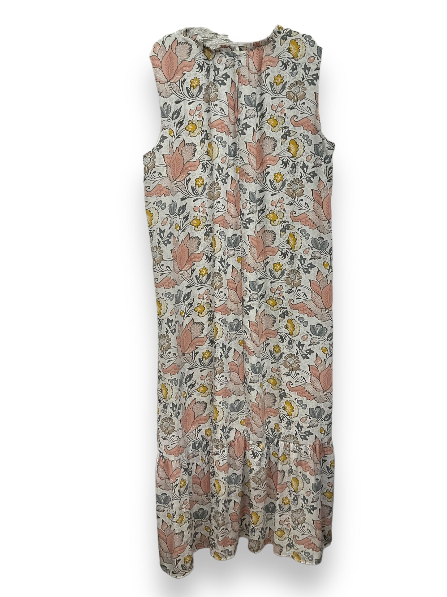 Floral Print Dress Casual Maxi Loft, Size 3x