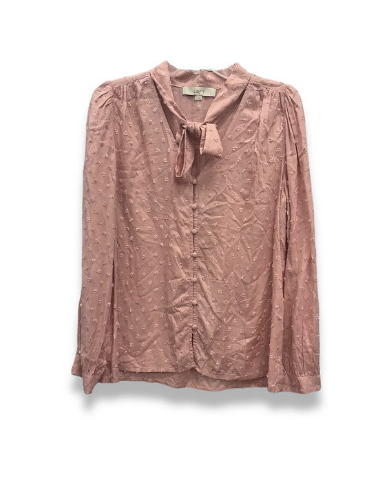 Pink Top Long Sleeve Loft, Size S