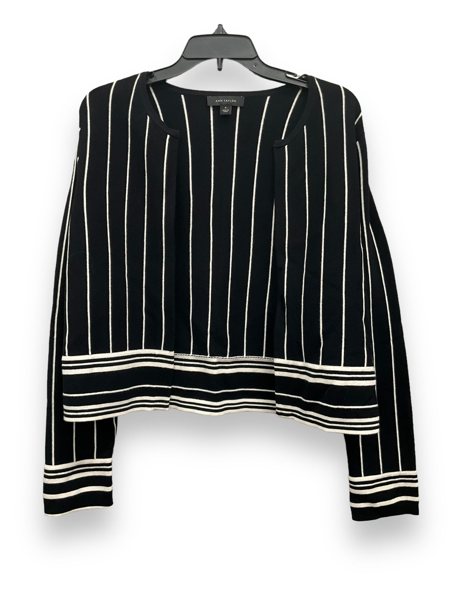 Striped Pattern Cardigan Ann Taylor, Size M