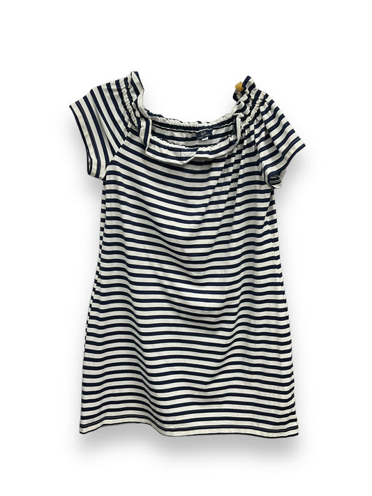 Striped Pattern Dress Casual Short Sailor Sailor, Size Xl