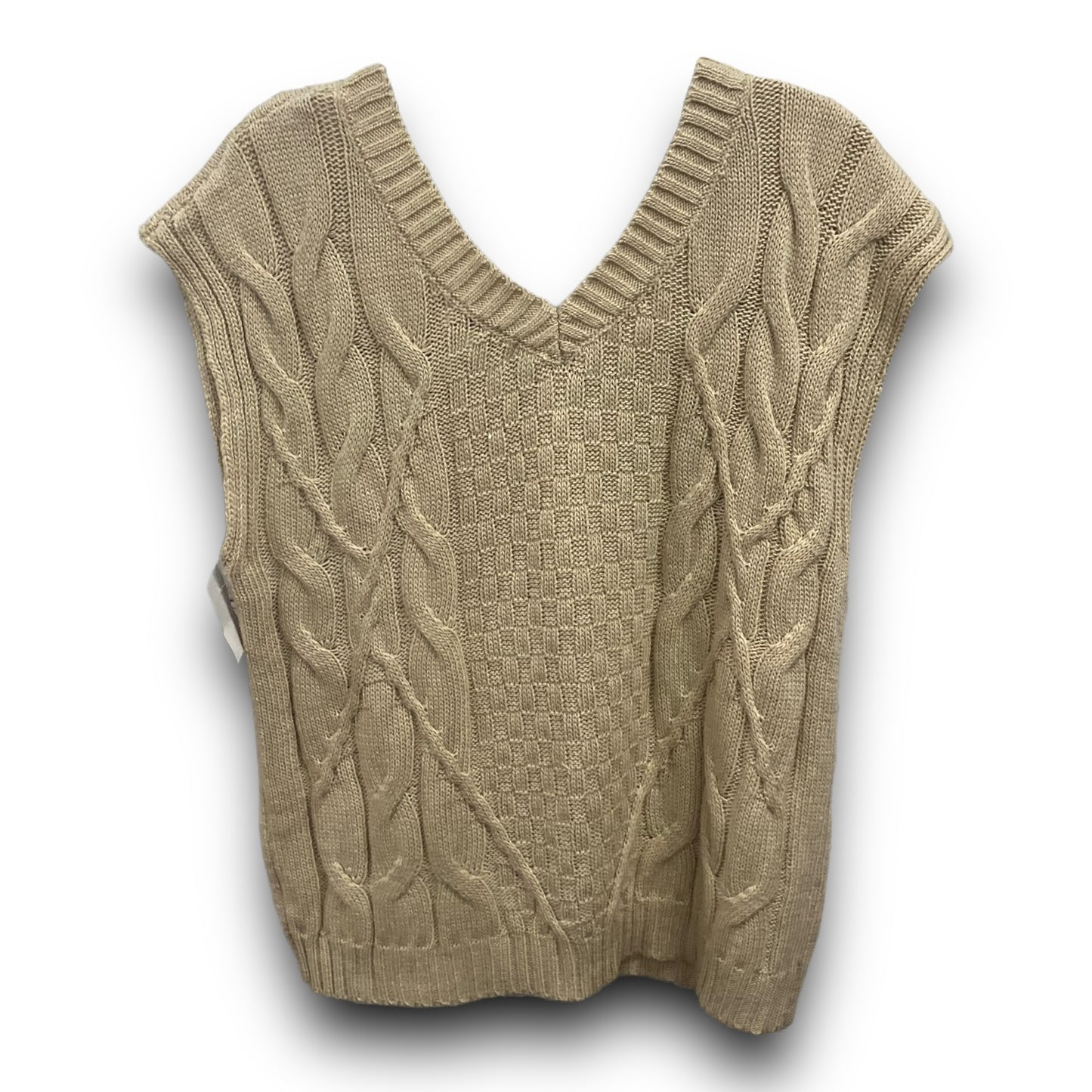 Vest Sweater By Andree By Unit In Brown, Size: S