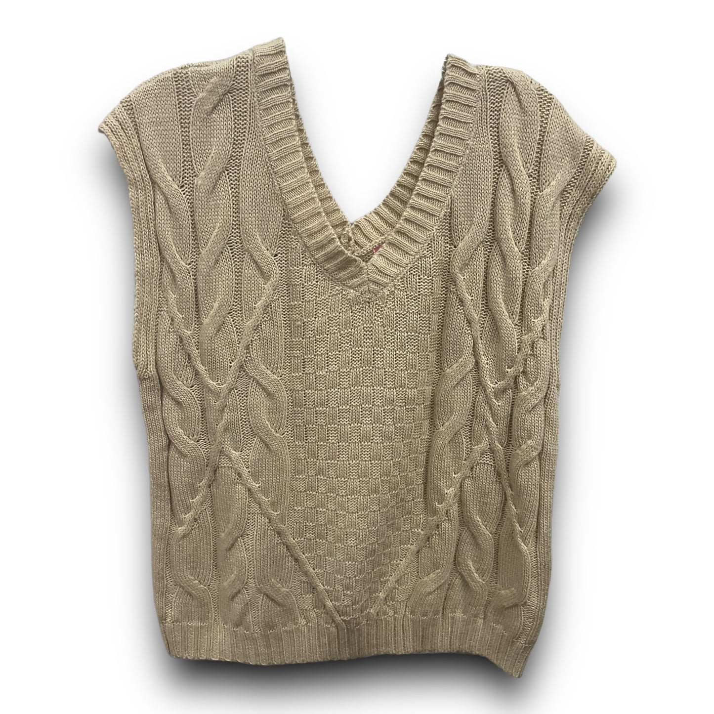 Vest Sweater By Andree By Unit In Brown, Size: S