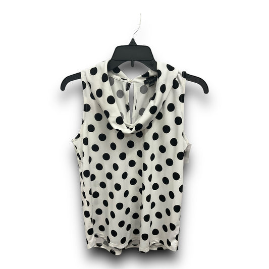 Blouse Sleeveless By Ann Taylor In Polkadot Pattern, Size: Xs