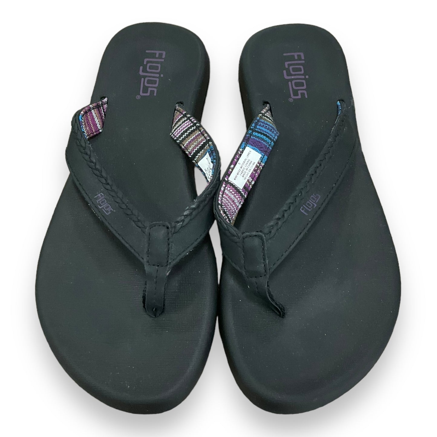 Sandals Flip Flops By Clothes Mentor In Black, Size: 8