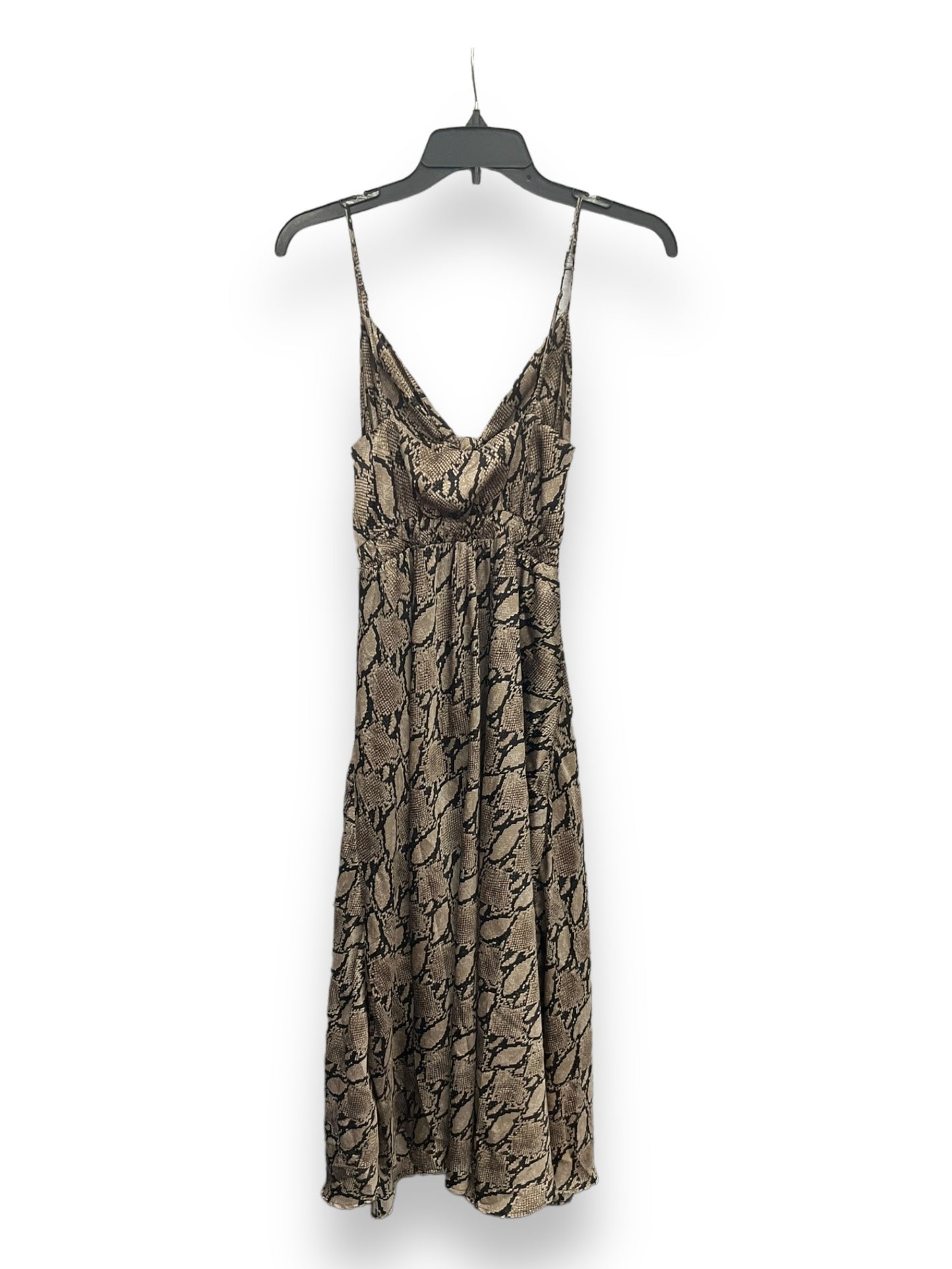 Dress Casual Midi By Vici In Snakeskin Print, Size: S