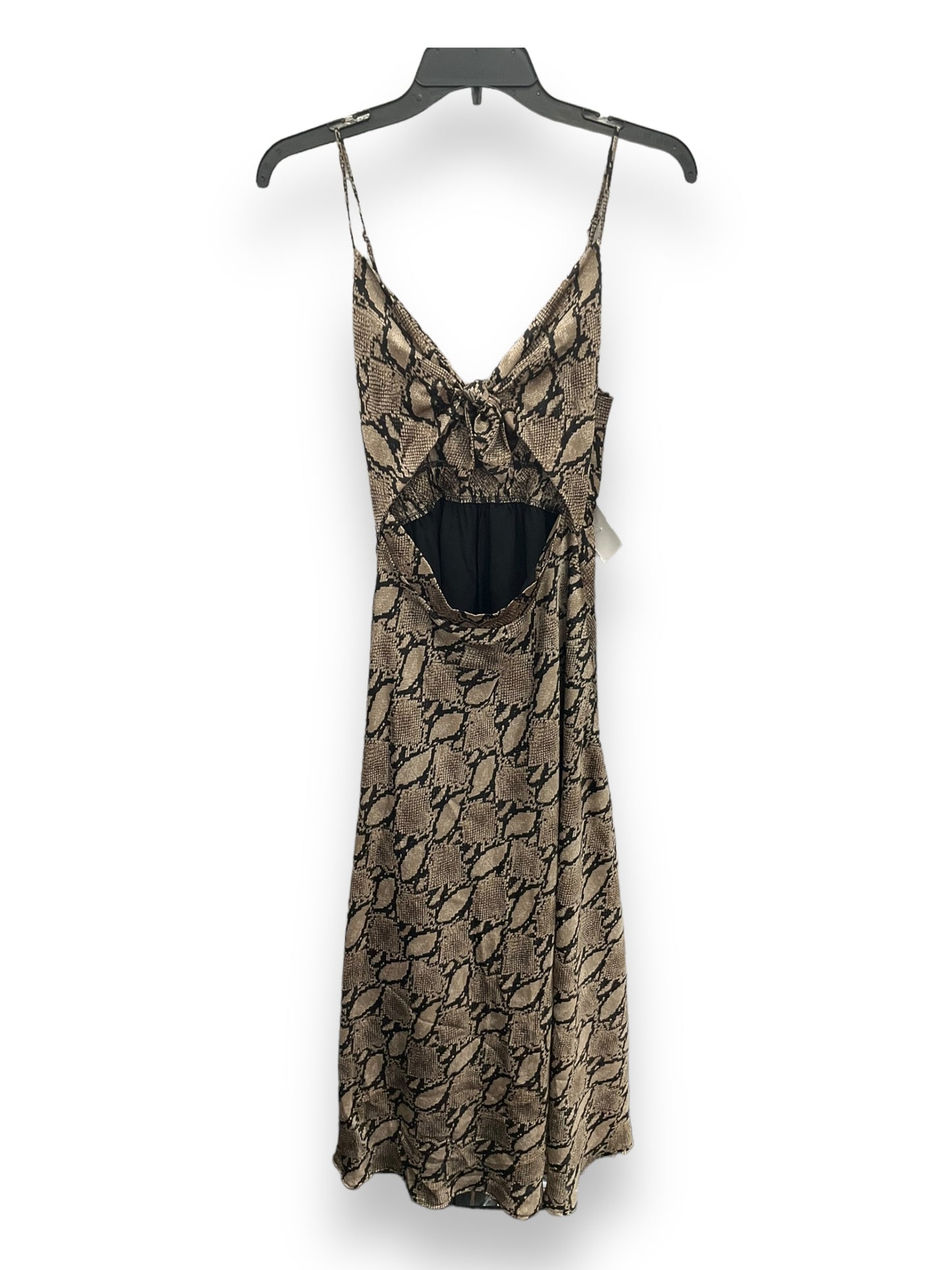 Dress Casual Midi By Vici In Snakeskin Print, Size: S