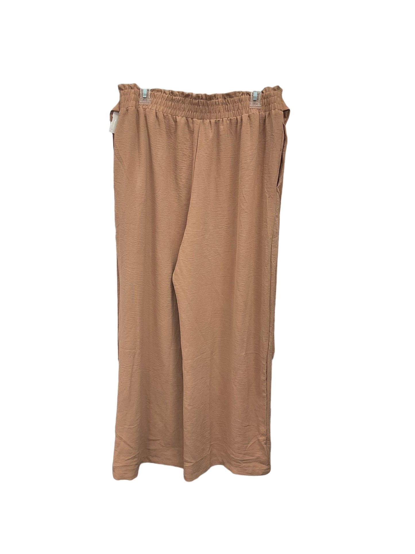 Pants Wide Leg By Clothes Mentor In Tan, Size: Xl