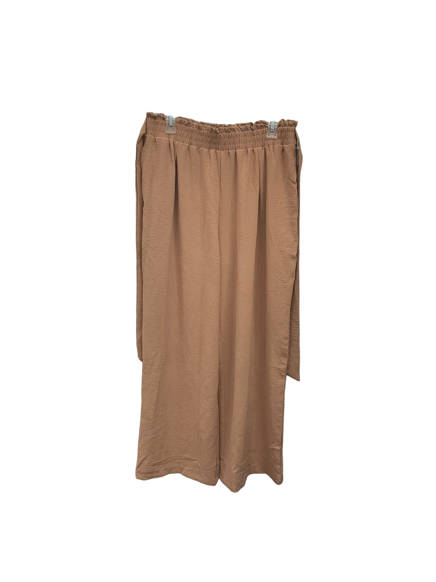 Pants Wide Leg By Clothes Mentor In Tan, Size: Xl