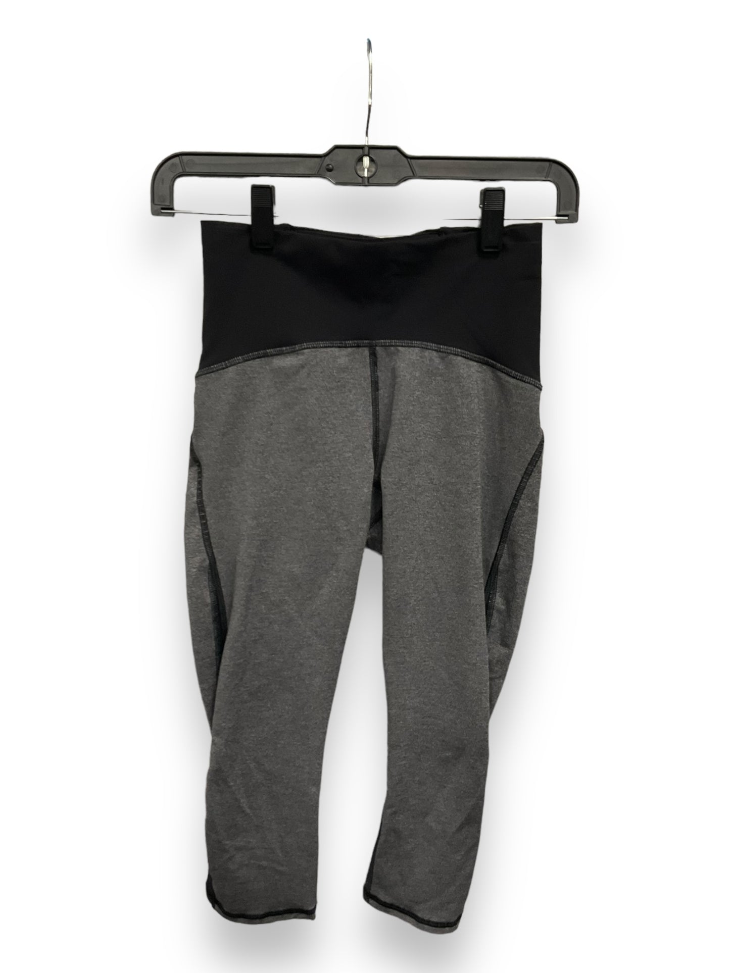 Athletic Capris By Lululemon In Grey, Size: S