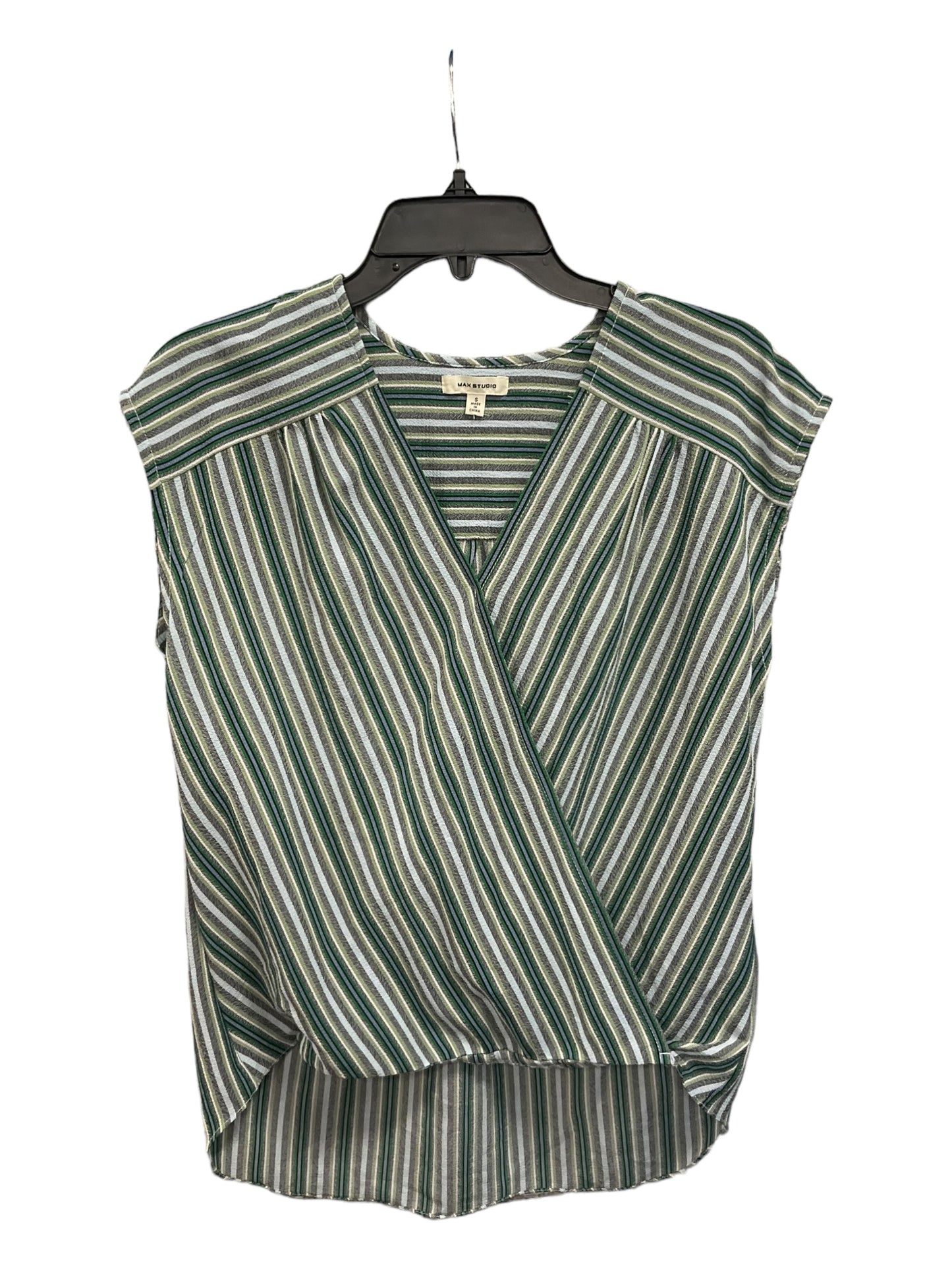 Top Sleeveless By Max Studio In Green, Size: S