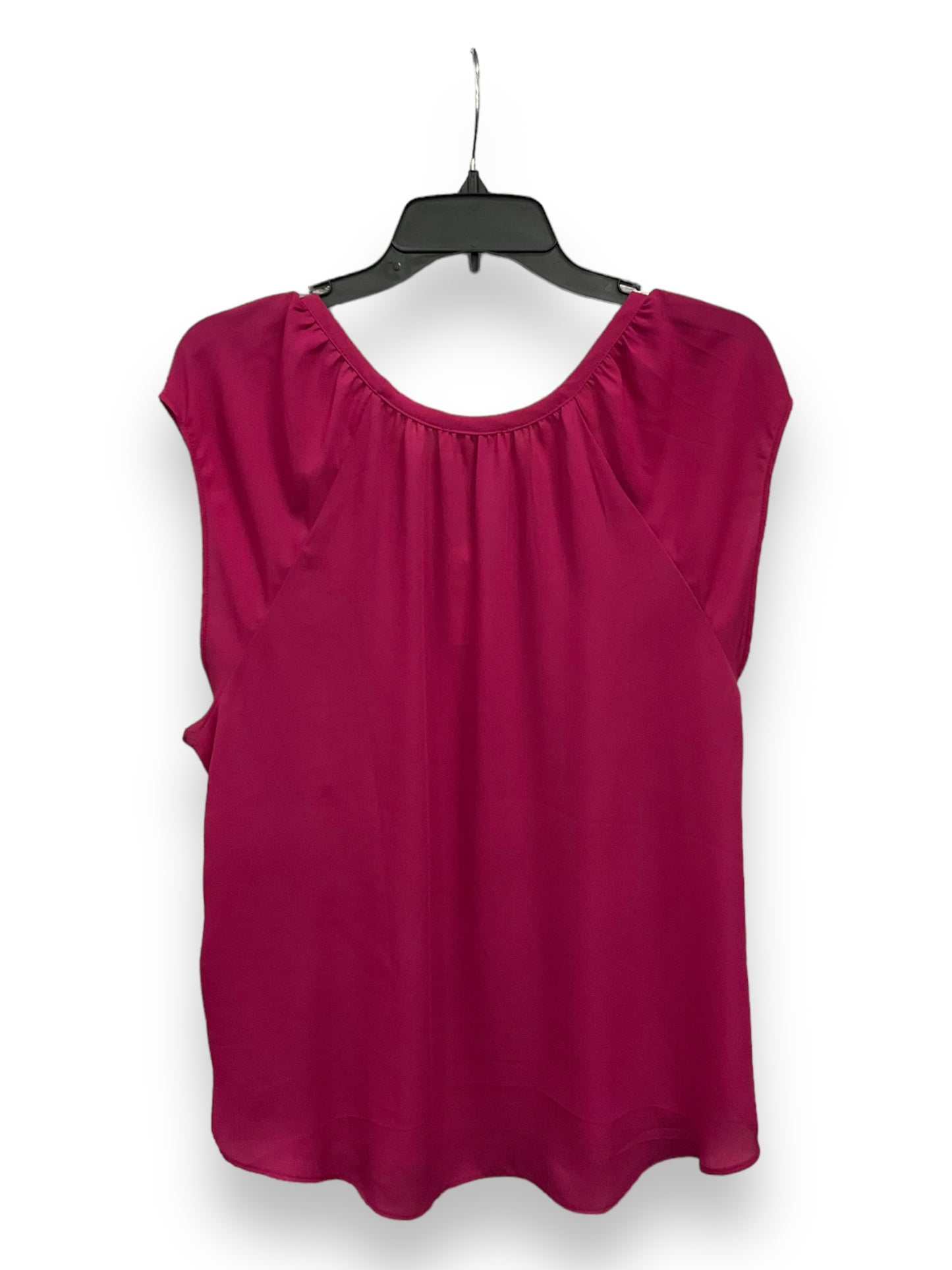 Blouse Sleeveless By Loft In Pink, Size: L