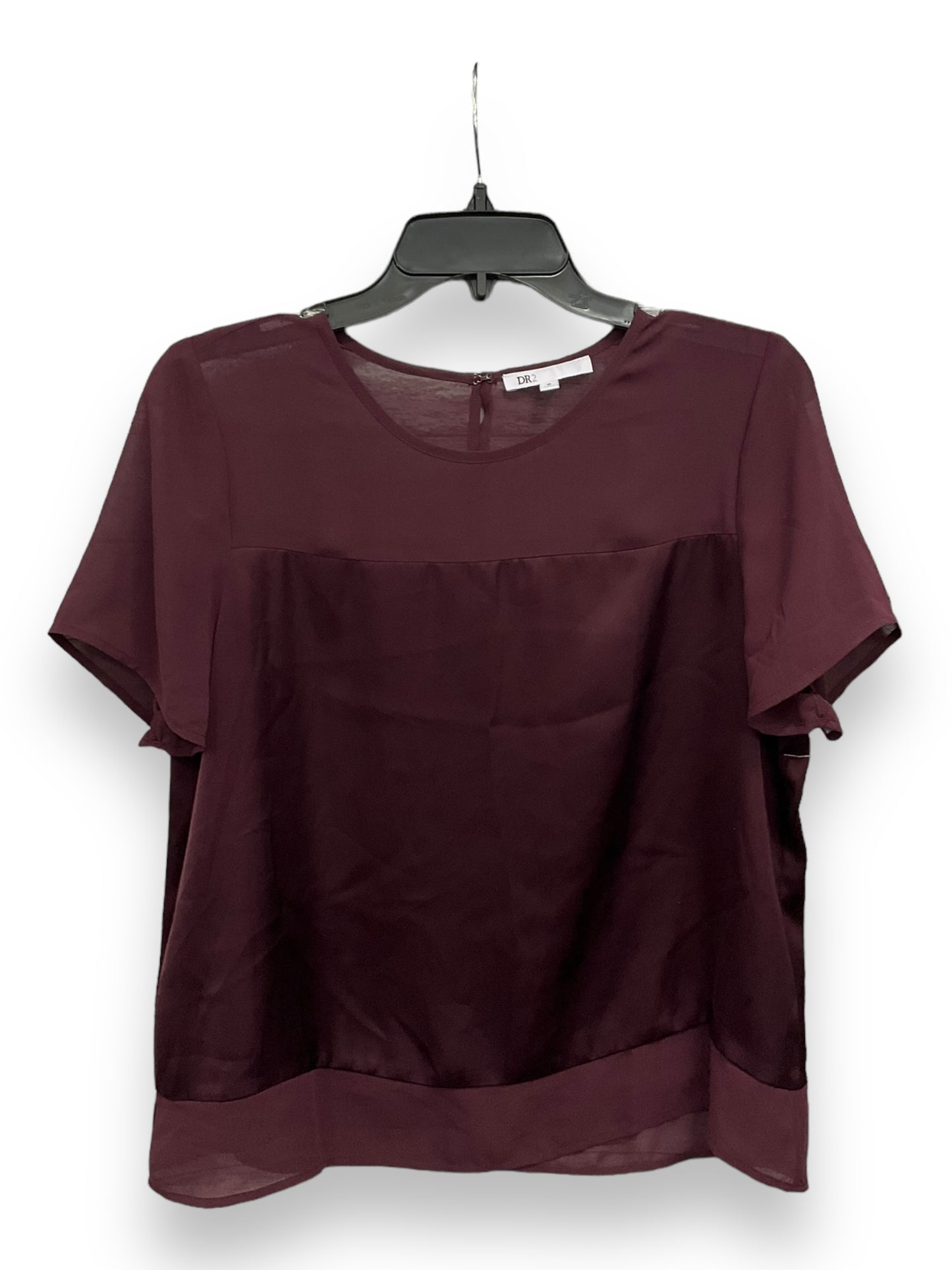 Top Short Sleeve By Dr2 In Purple, Size: M