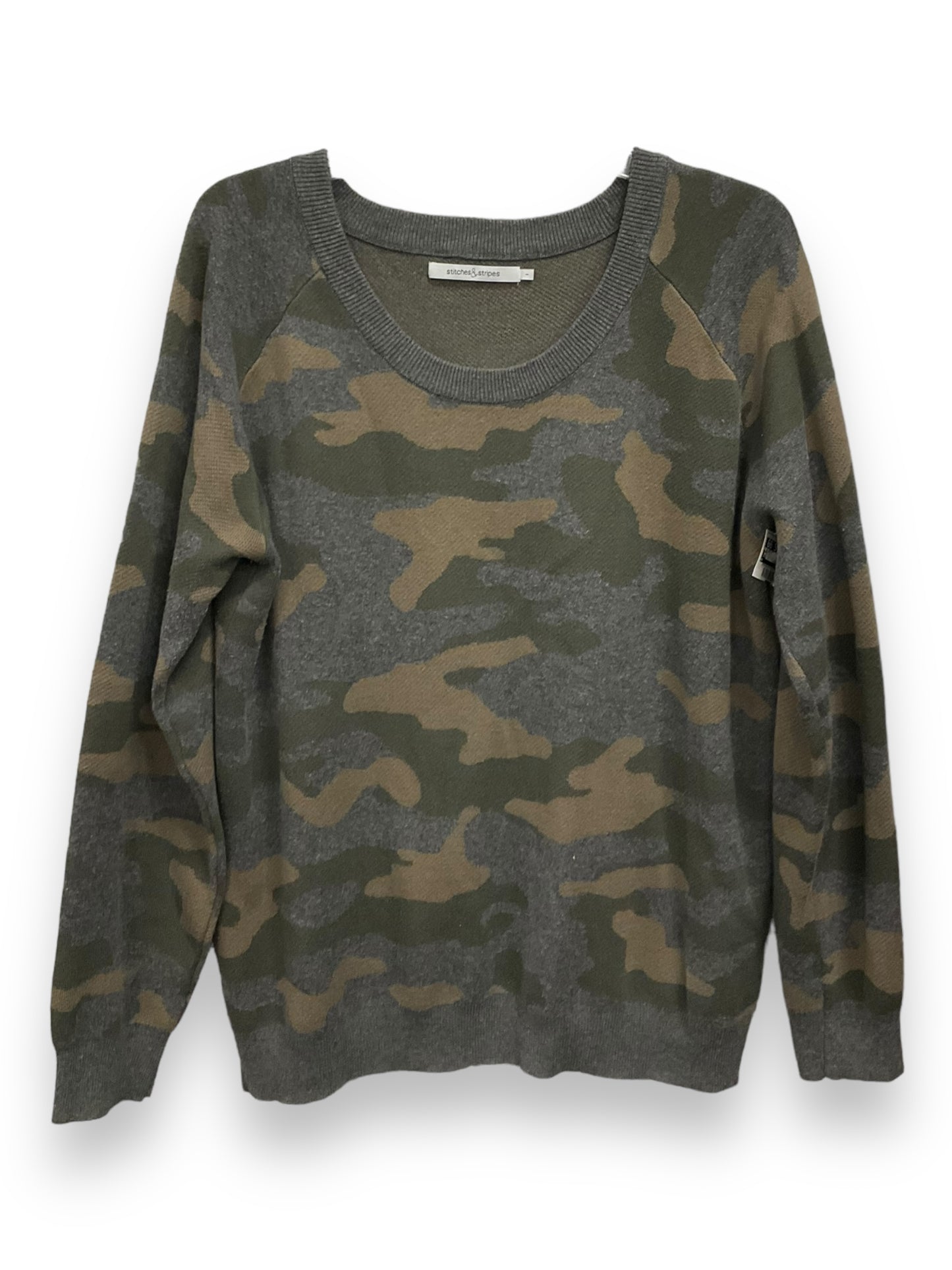 Sweater By Cmc In Camouflage Print, Size: L