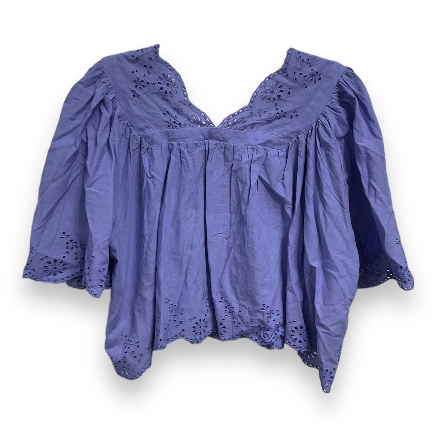 Top Short Sleeve By Free People In Purple, Size: Xs