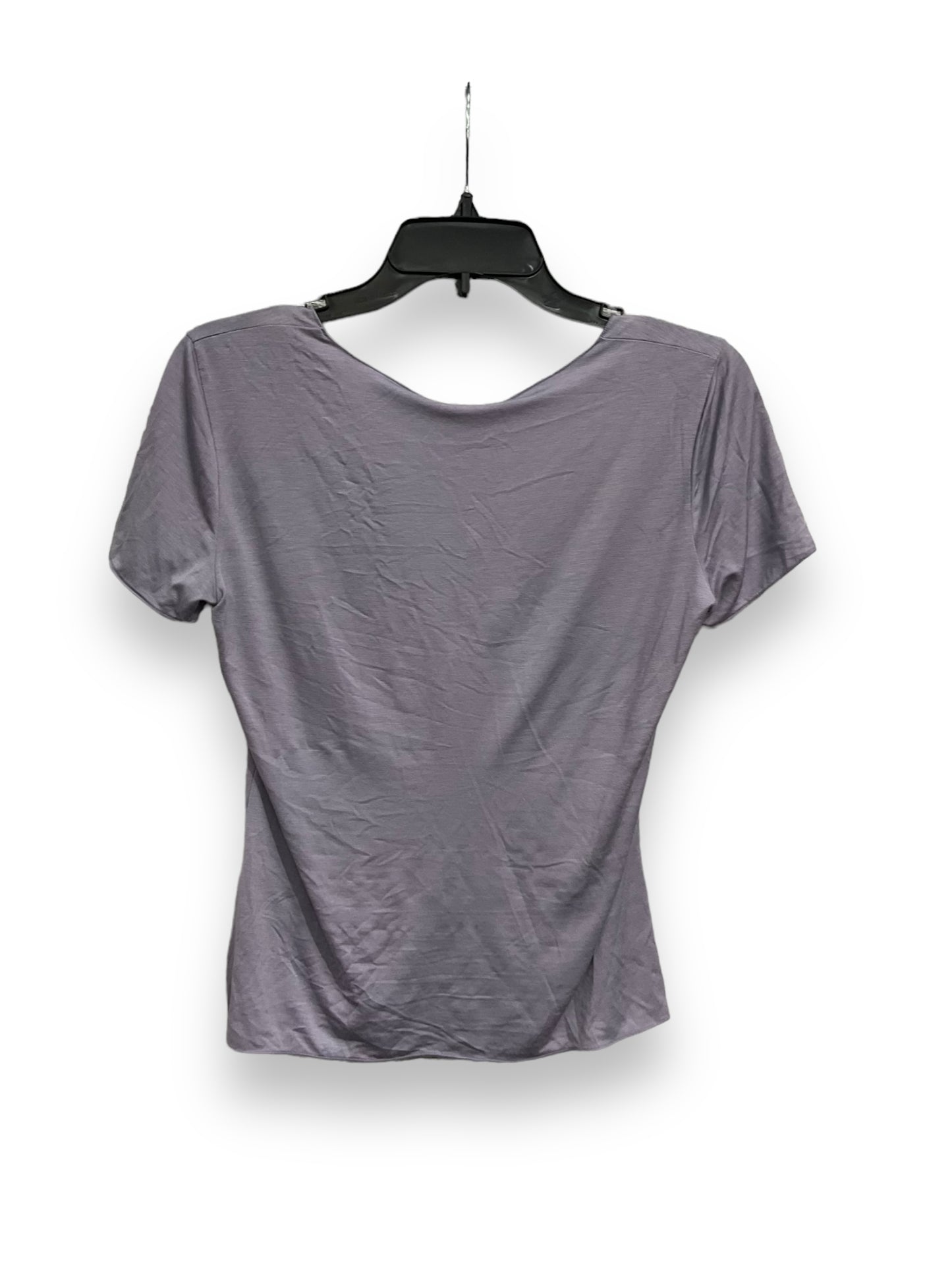 Top Short Sleeve By Armani Collezoni In Purple, Size: S