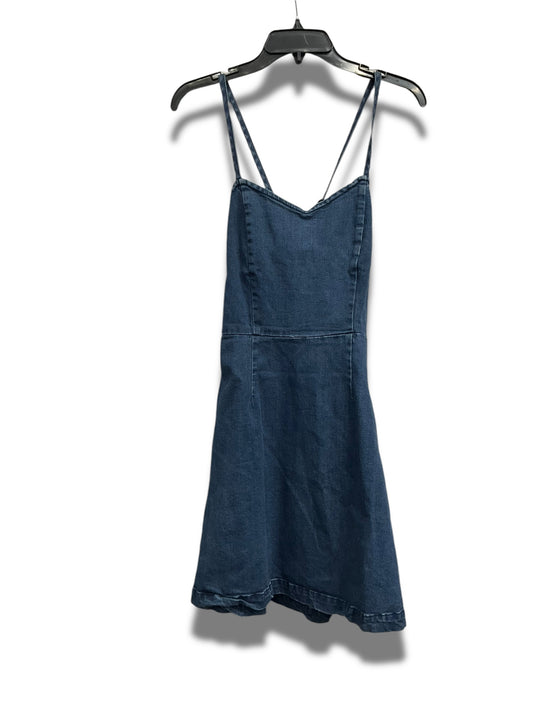 Dress Casual Short By Paper Crane In Blue Denim, Size: M