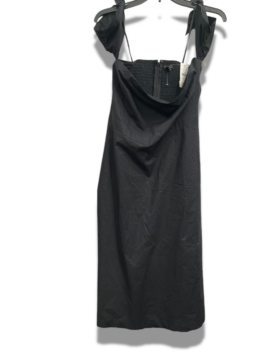 Dress Casual Midi By Ann Taylor In Black, Size: M