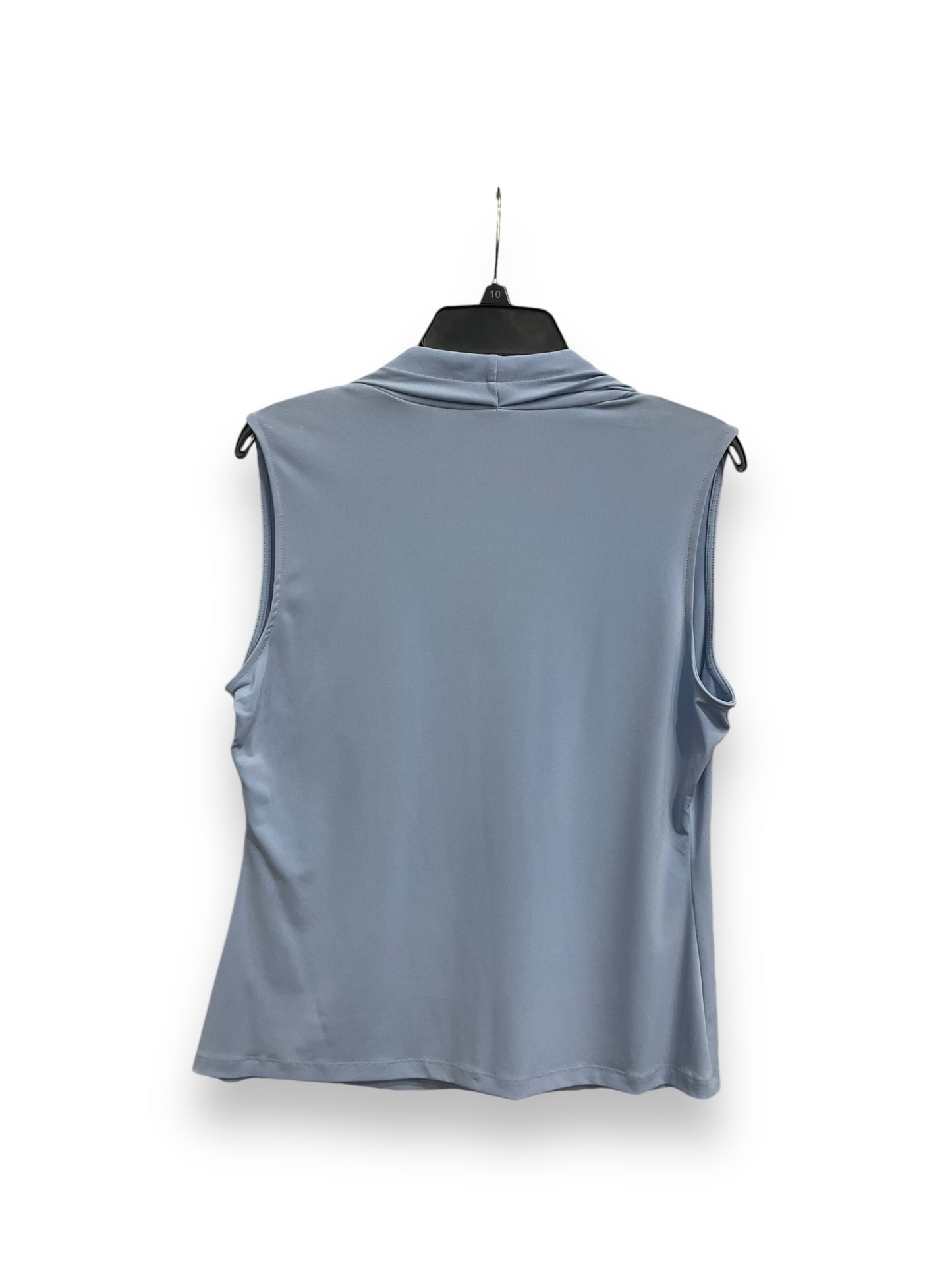 Blouse Sleeveless By Calvin Klein In Blue, Size: L