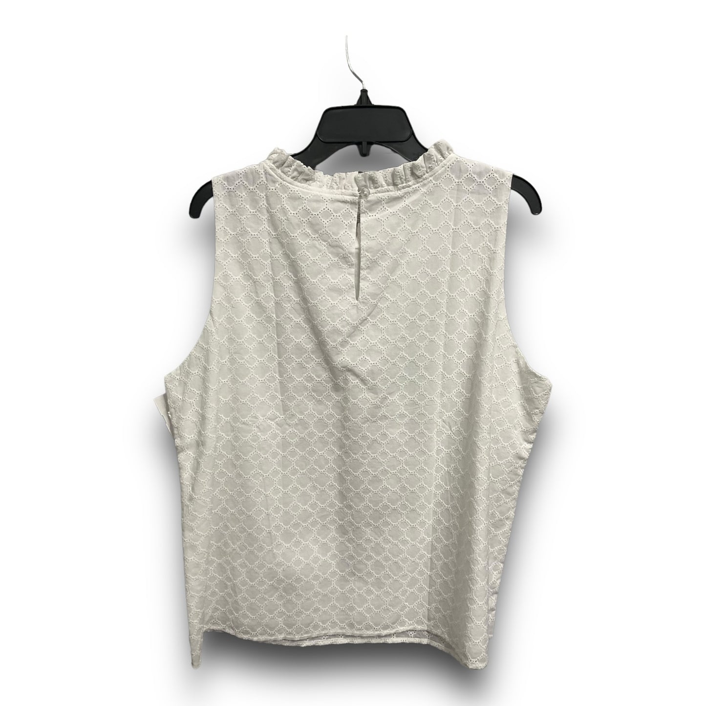 Top Sleeveless By Loft In White, Size: Xl