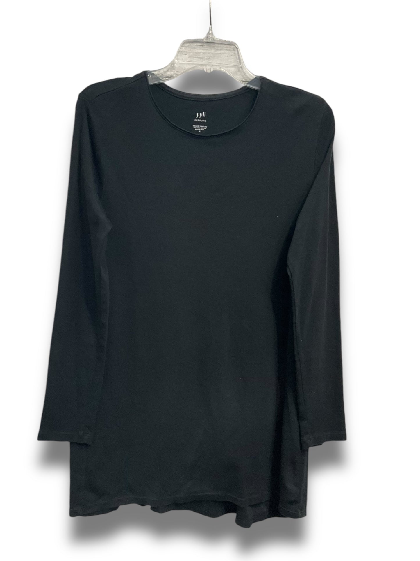 Top Long Sleeve By J. Jill In Black, Size: M