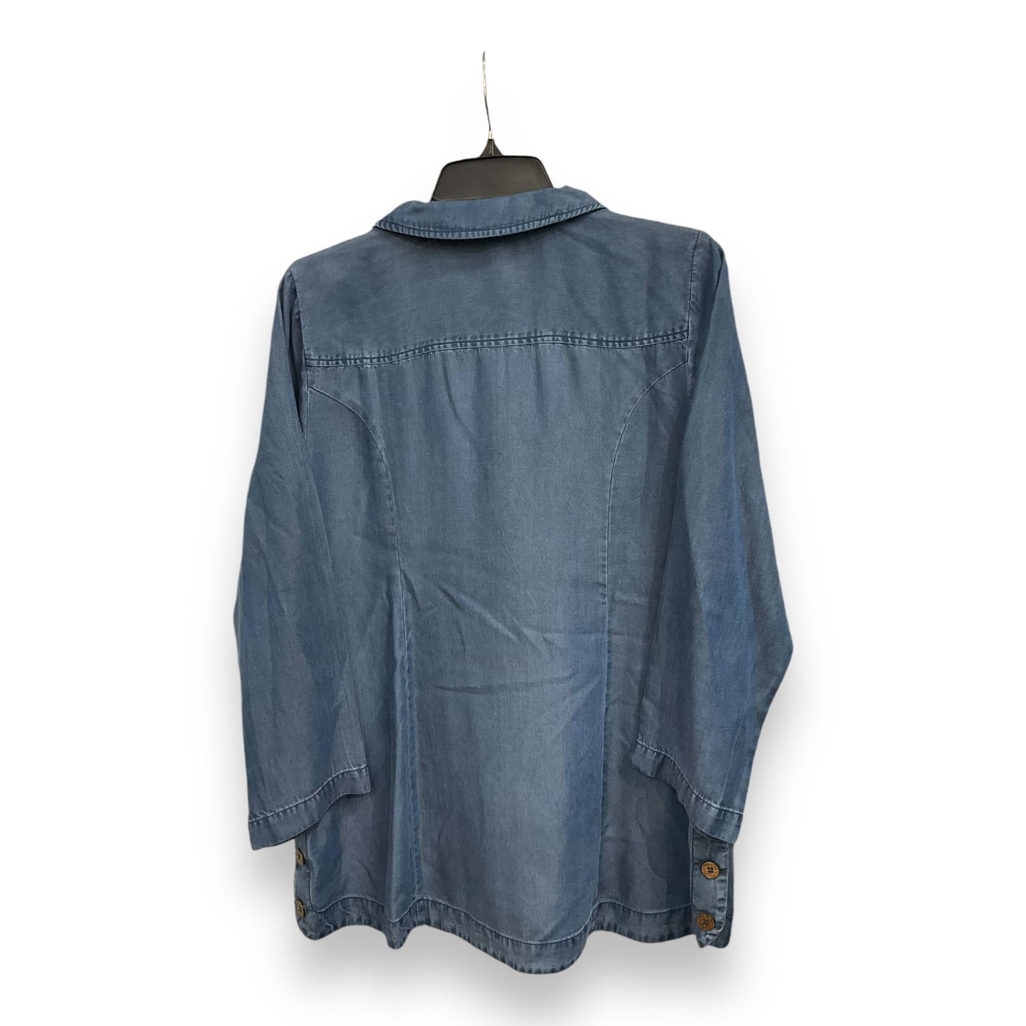 Tunic Long Sleeve By Soft Surroundings In Blue, Size: S