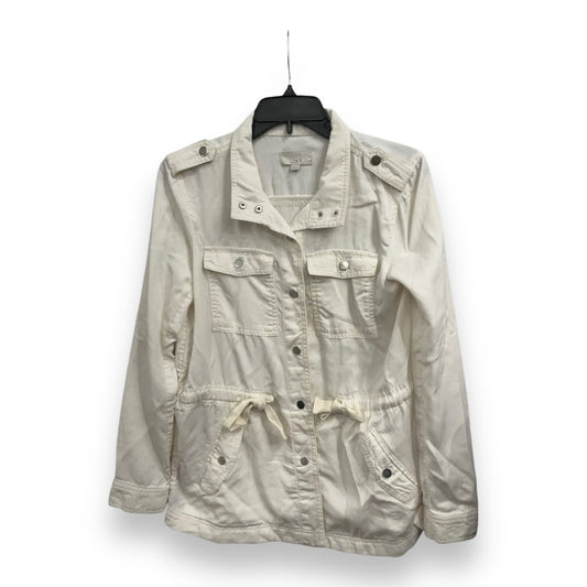 Jacket Utility By Loft In Cream, Size: Xs