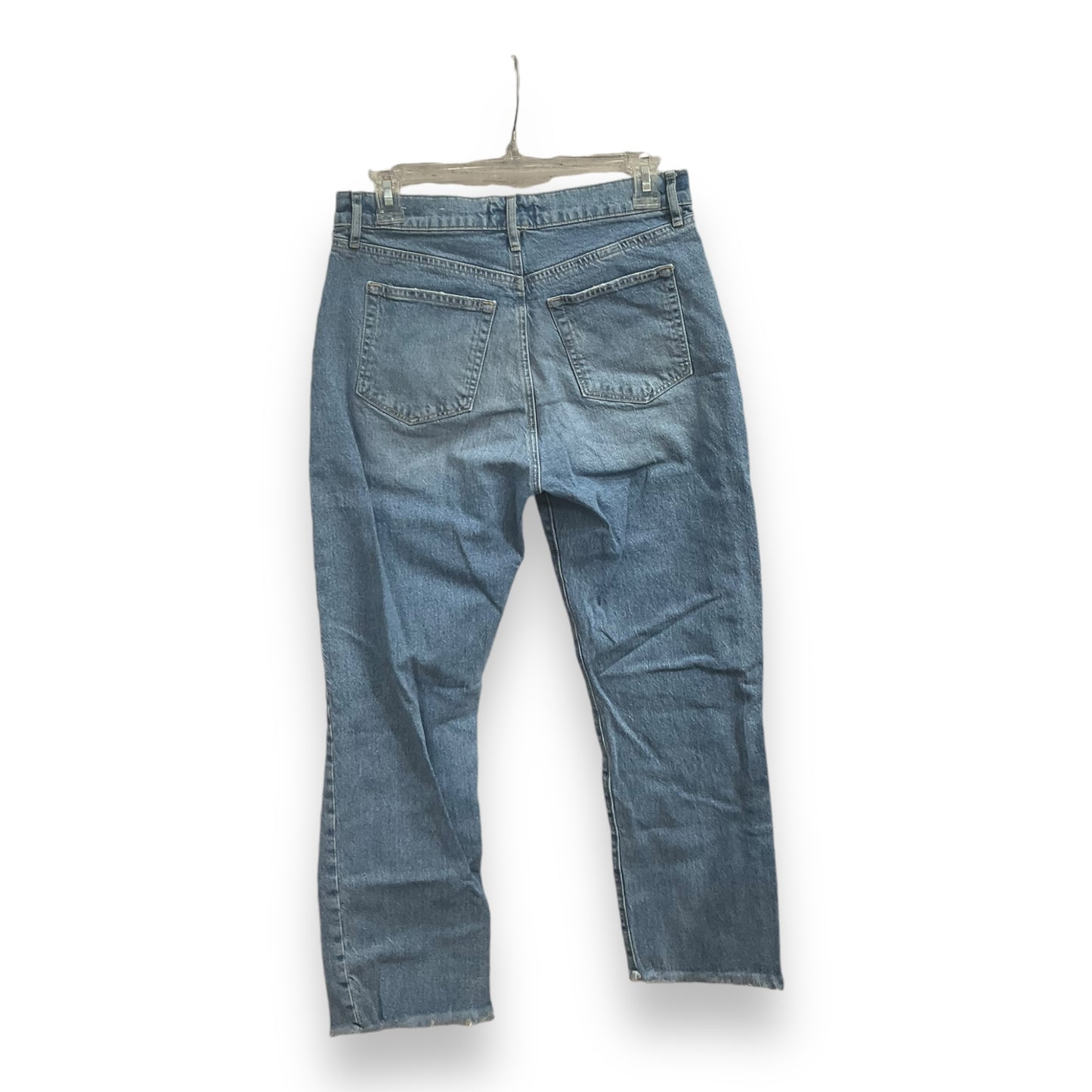 Jeans Straight By Loft In Blue Denim, Size: 4