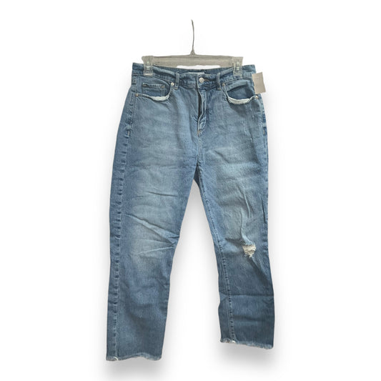 Jeans Straight By Loft In Blue Denim, Size: 4