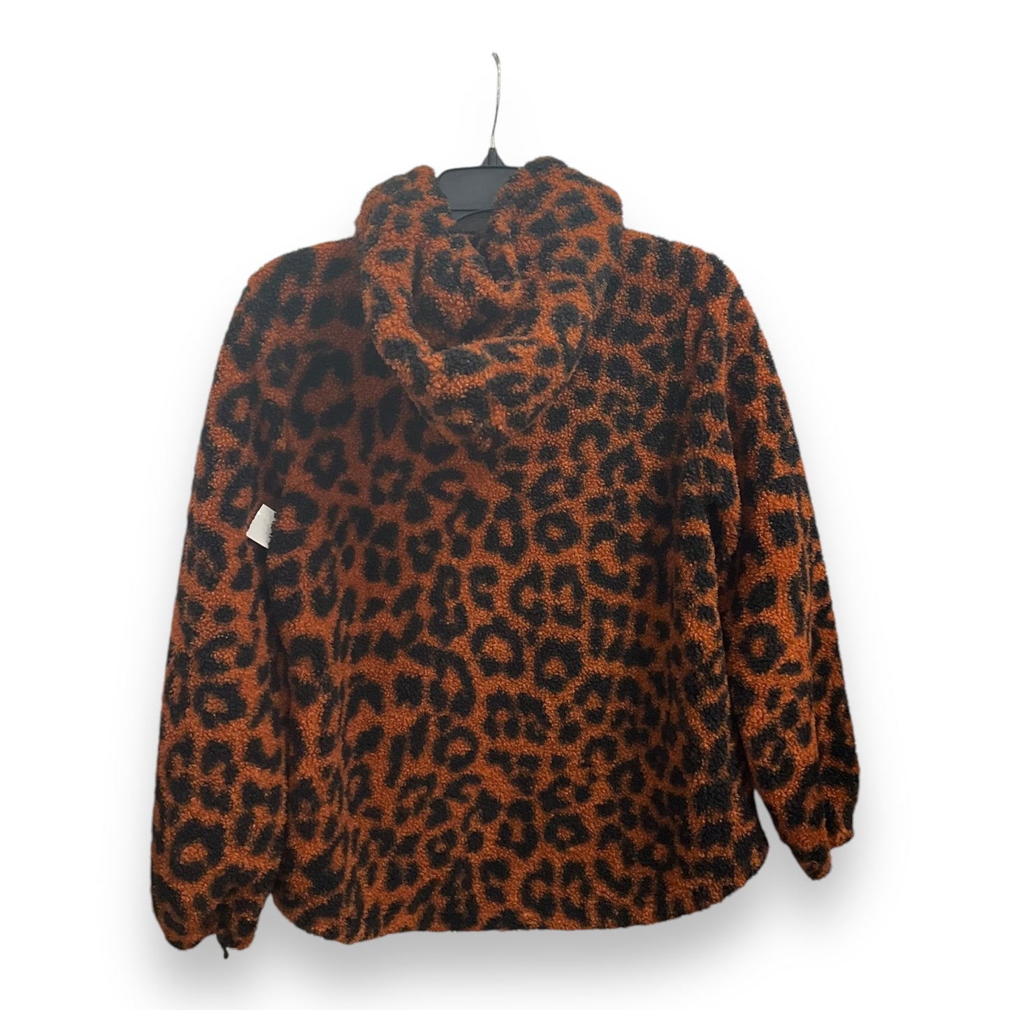 Jacket Faux Fur & Sherpa By Loft In Orange, Size: S