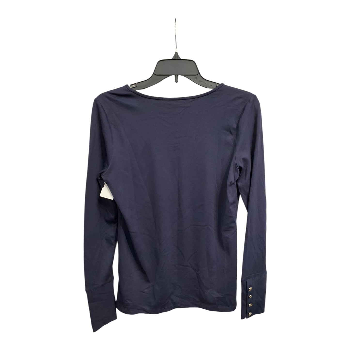 Top Long Sleeve By Ann Taylor In Navy, Size: S