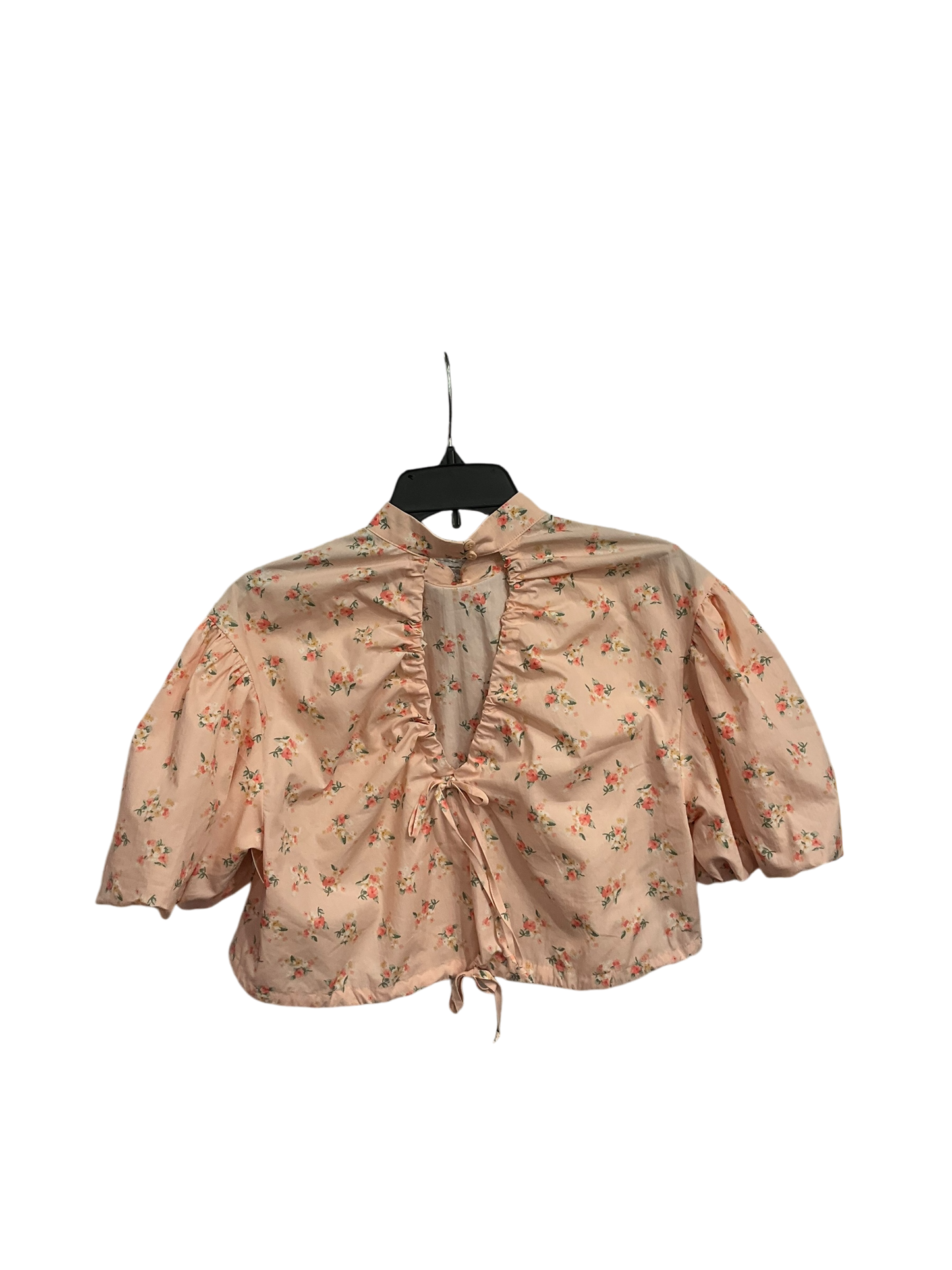 Top Short Sleeve By Anthropologie In Pink, Size: Xxs