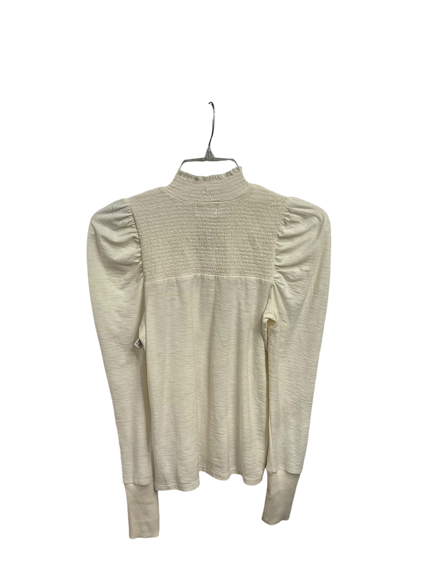 Top Long Sleeve By Nation In Cream, Size: Xs