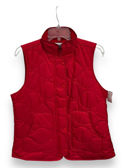 Vest Puffer & Quilted By Croft And Barrow In Red, Size: S