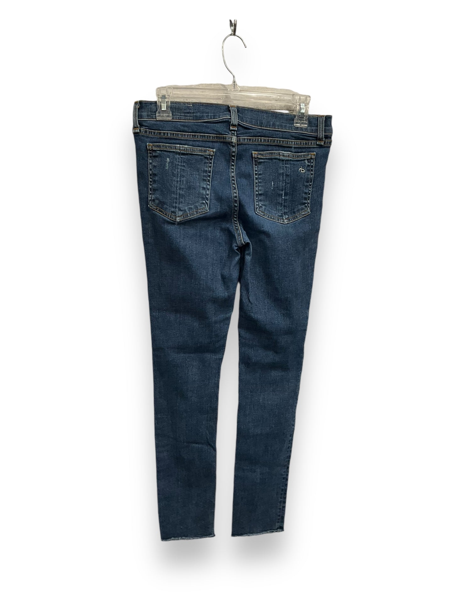 Jeans Straight By Rag And Bone In Blue Denim, Size: 8