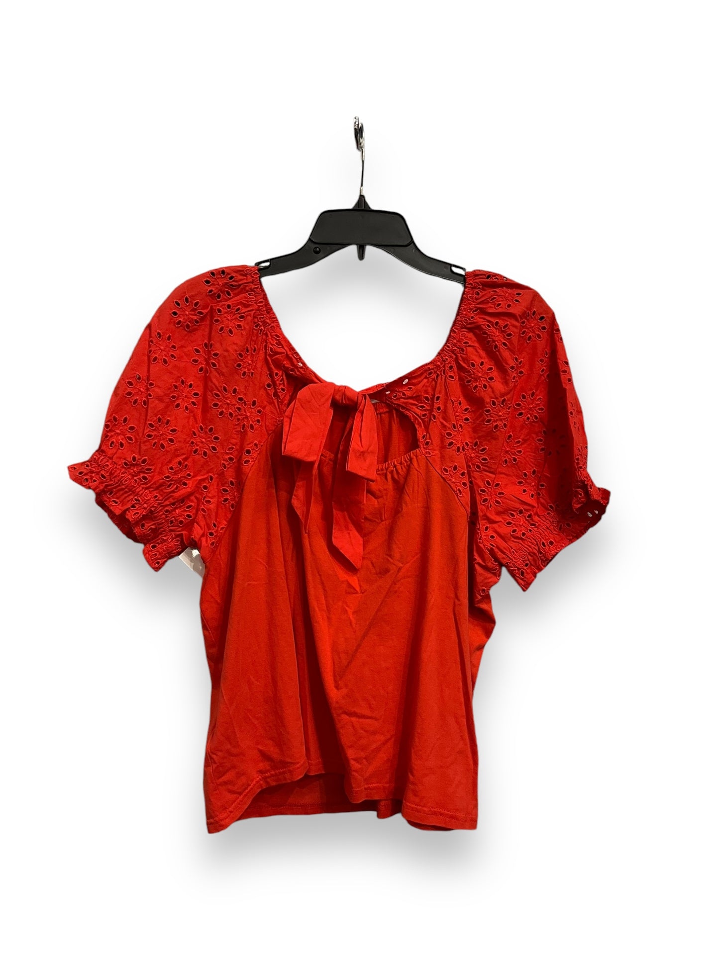 Top Short Sleeve By J. Crew In Orange, Size: Xl