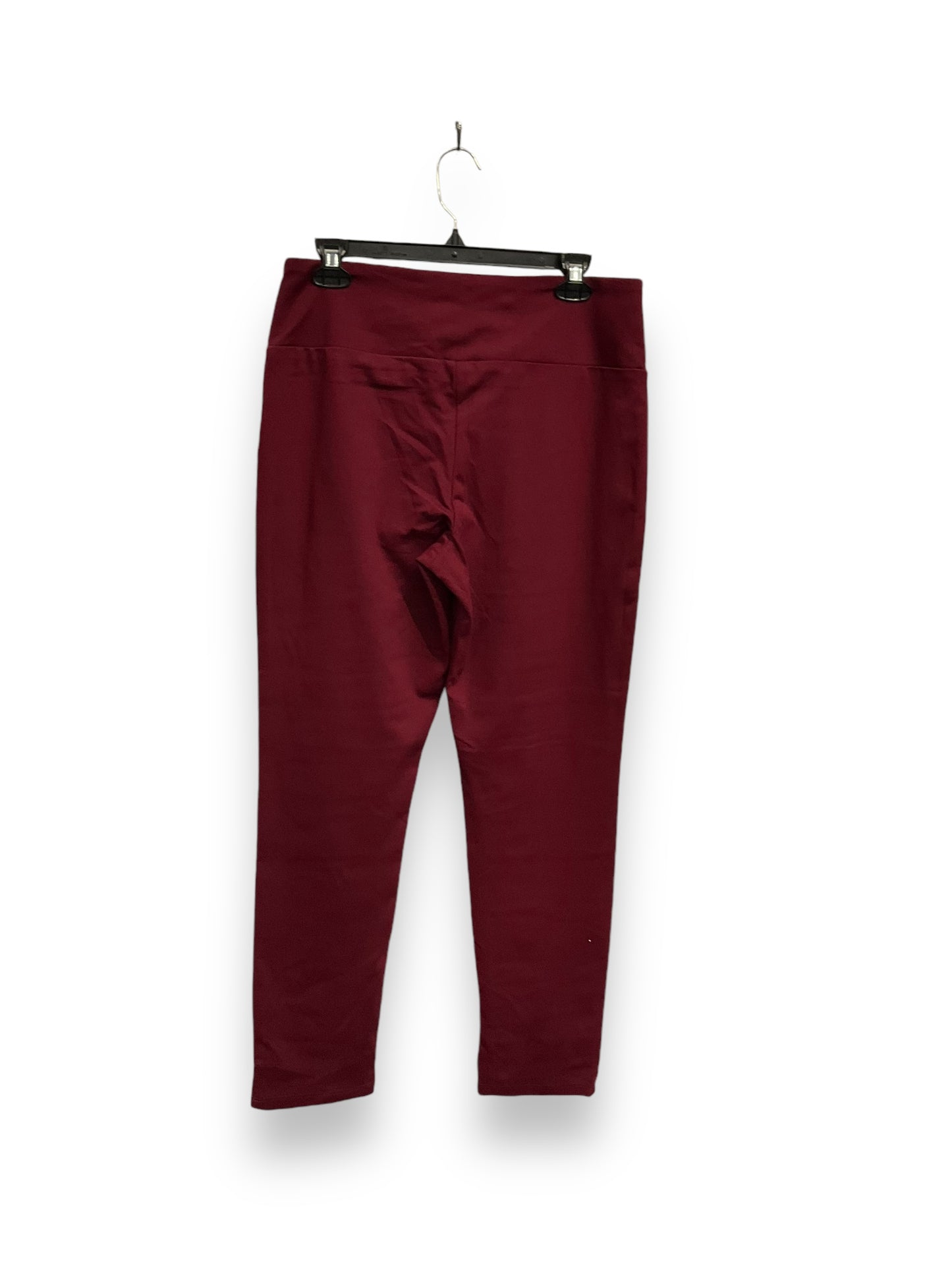 Pants Leggings By Clothes Mentor In Red, Size: Xl