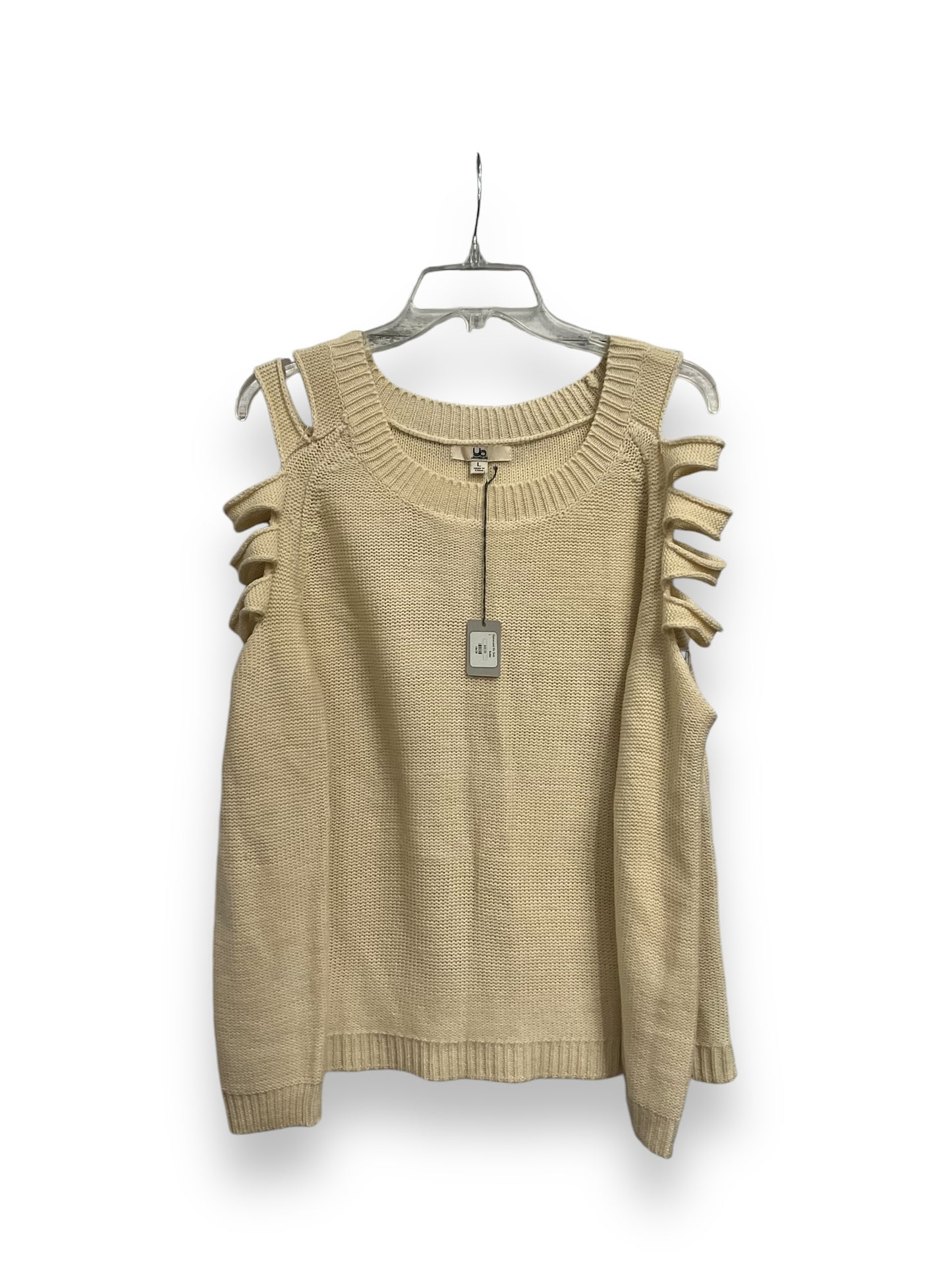 Sweater By Cmc In Cream, Size: L