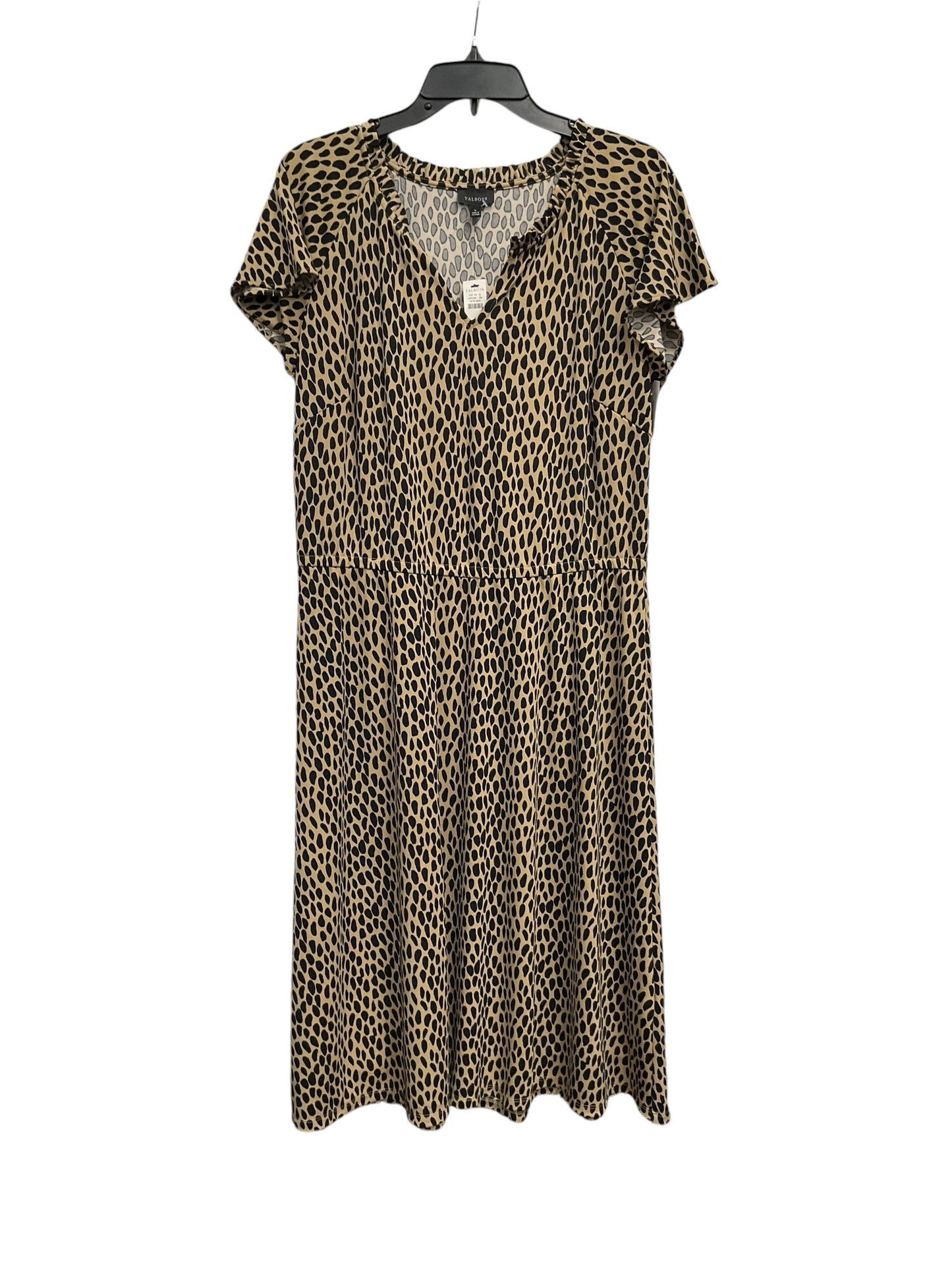 Dress Casual Midi By Talbots In Multi-colored, Size: L