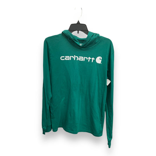 Top Long Sleeve By Carhartt In Green, Size: Xl