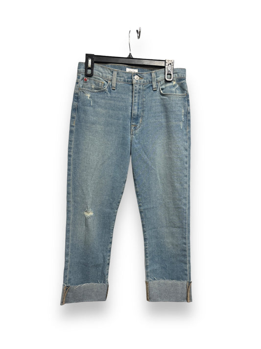 Jeans Straight By Hudson In Blue Denim, Size: 4