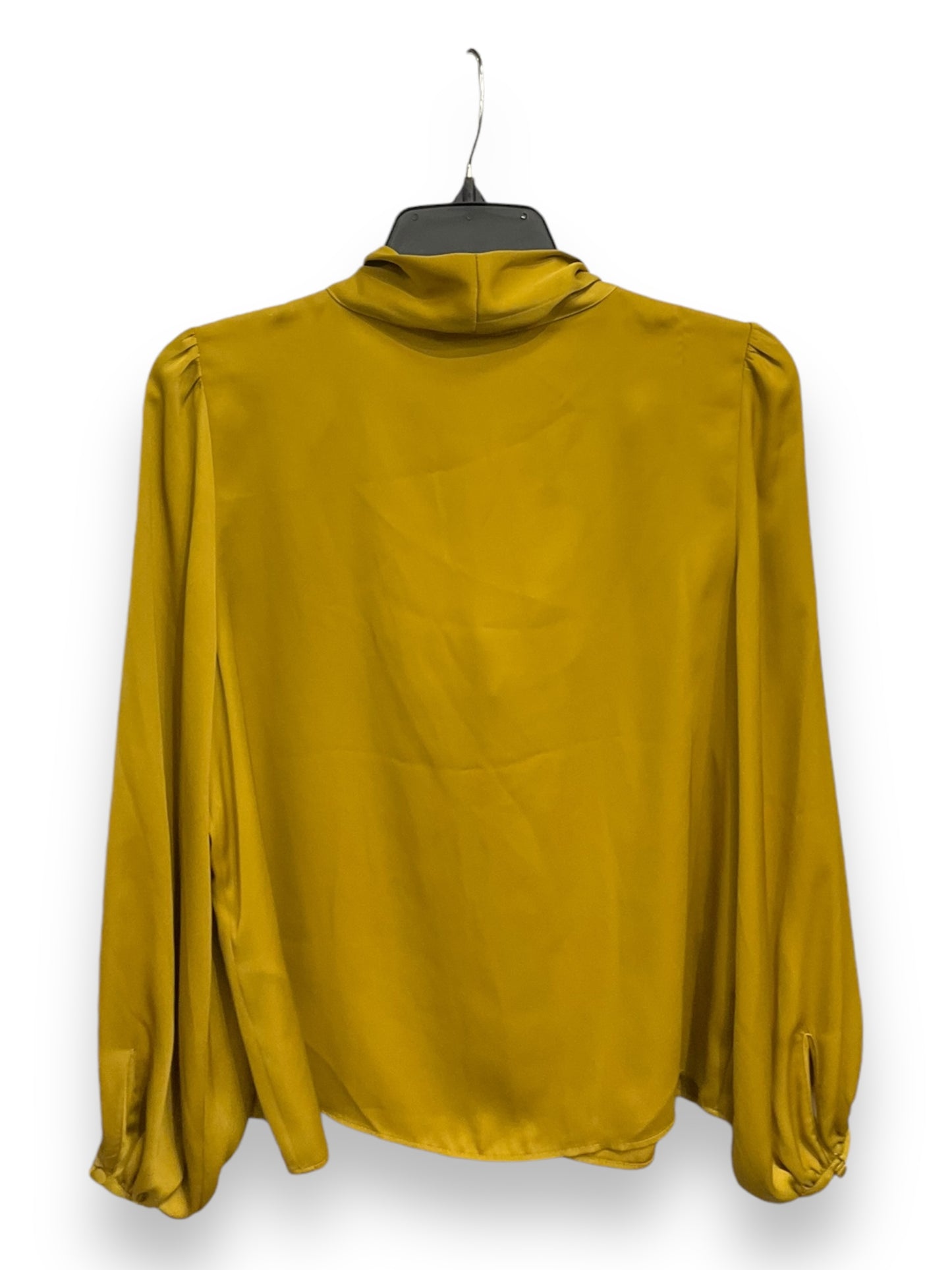 Blouse Long Sleeve By Banana Republic In Yellow, Size: S