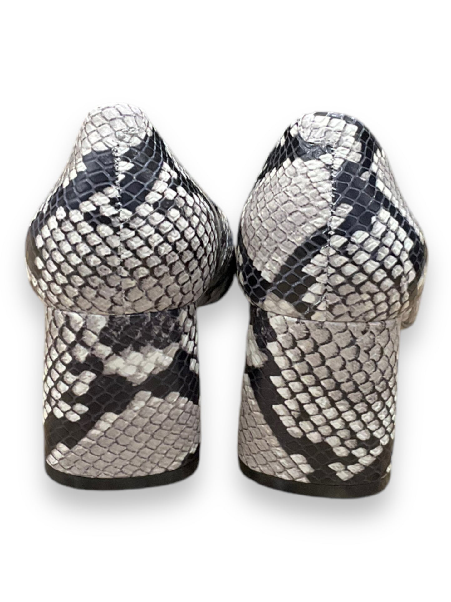 Shoes Heels Block By Marc Fisher In Snakeskin Print, Size: 7.5