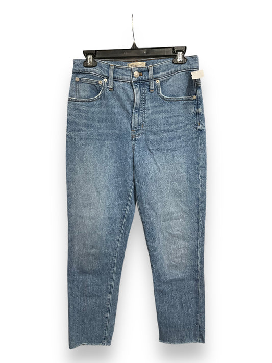 Jeans Straight By Madewell In Blue Denim, Size: 4